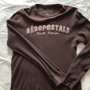 Men’s Aeropostale long sleeve brown medium